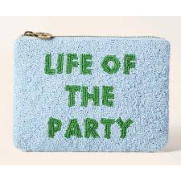 Kate Spade Handbags - Kate Spade x Target Life of the Party Beaded Clutch Bag Limited Novelty